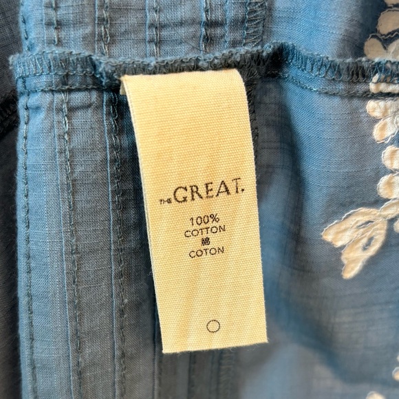 THE GREAT Maxi Embroidered Sundress with Bishop Sleeves - Picture 7 of 7